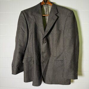 Austin Reed Blazer Sports Coat Check 100% New Wool Size 44R